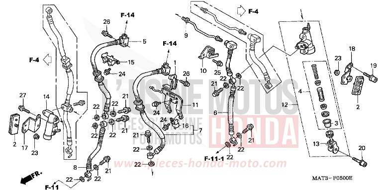 SECOND MASTER CYLINDER for Super Blackbird CANDY PHOENIX BLUE (PB284) from 2001